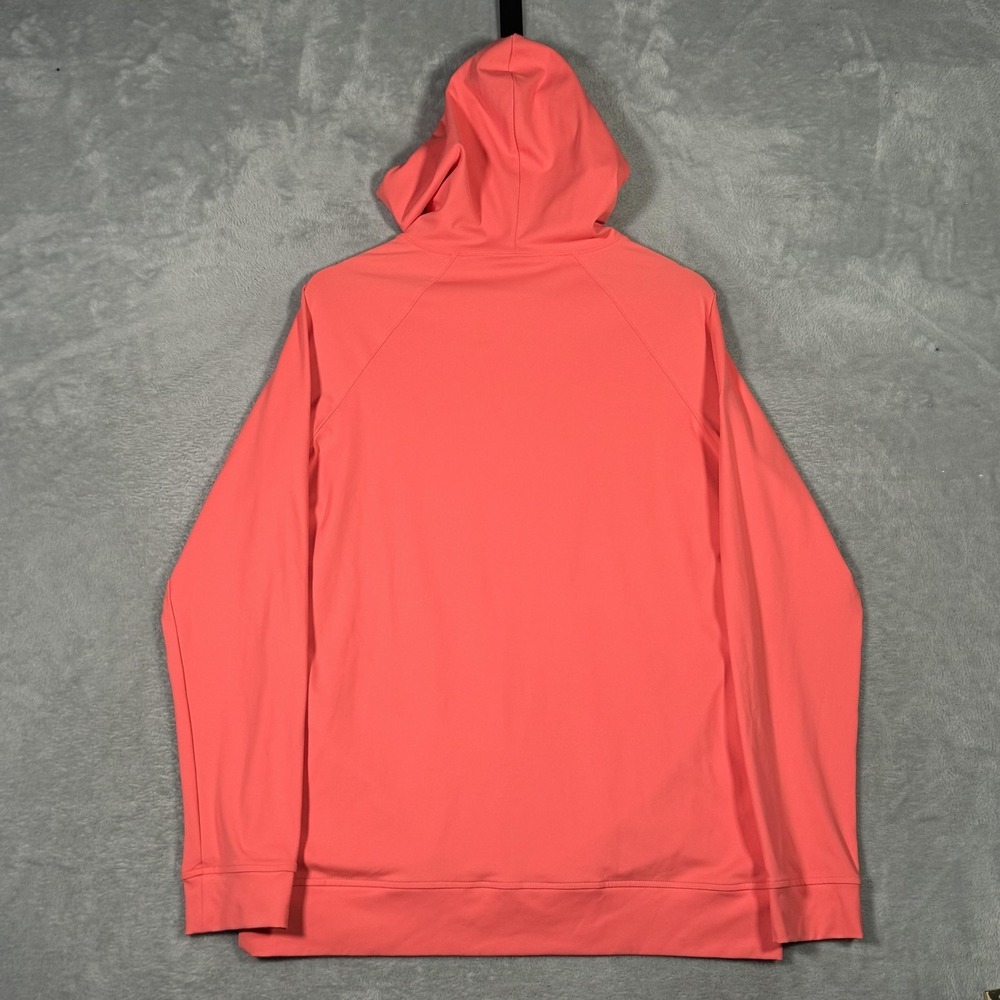 Redvanly Hoodie Mens Medium Coral Larkin Stretch Knit Performance Sweatshirt - Picture 8 of 9